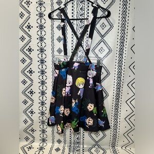 2021 HunterXHunter Chibi Suspender Skirt Black and multicoloured anime Size M‎